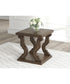 Maylee Square End Table Dark Brown