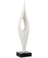 Fluid Drop White Stone Sculpture