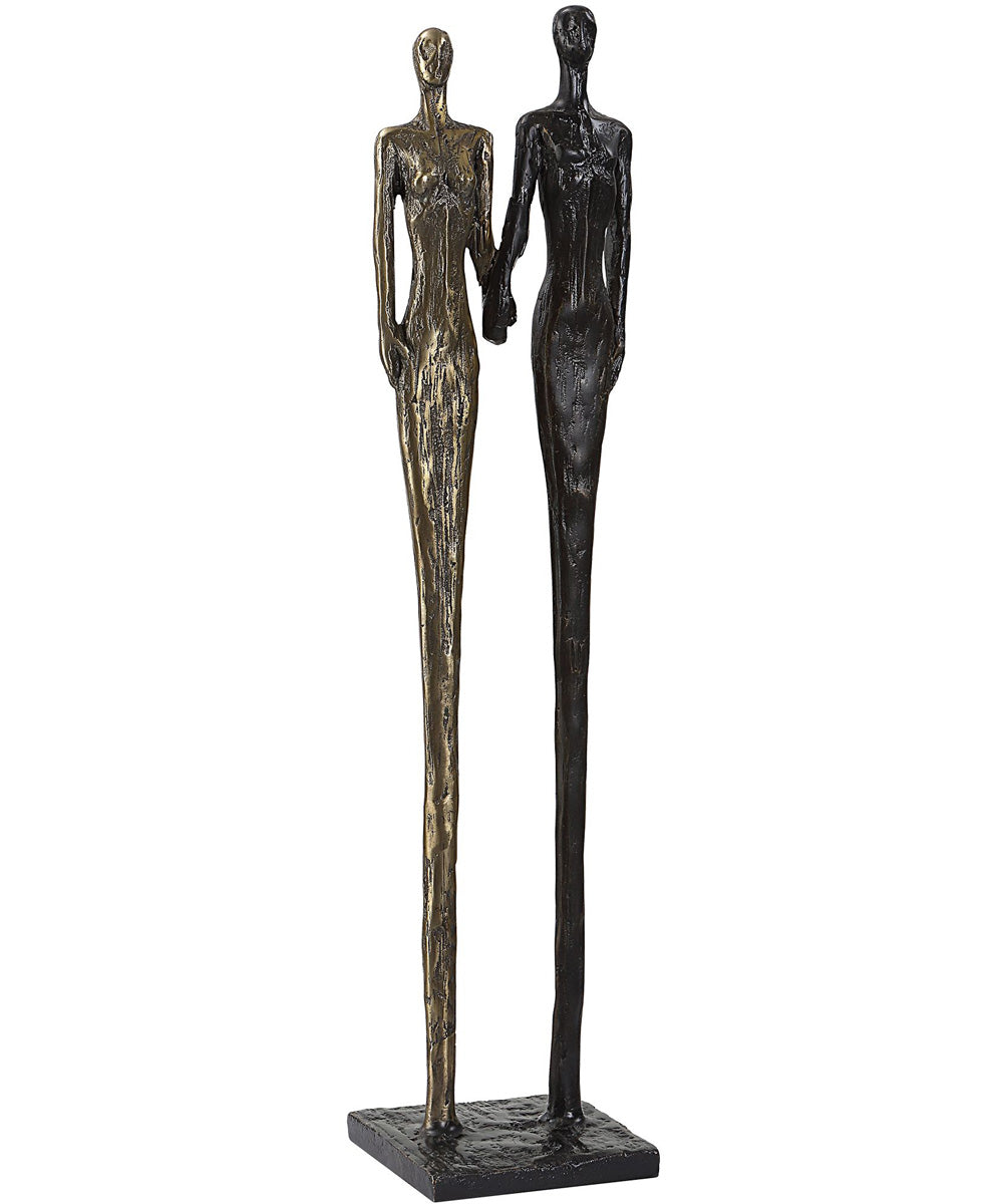 Two's Company Cast Iron Sculpture