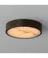 Slab 5.5 inch LED Alabaster Flush Mount Dark Bronze