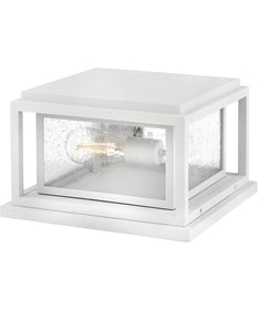 Republic 2-Light Small Pier Mount Lantern 12v in Textured White
