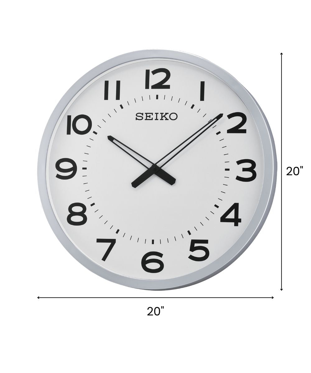 OPEN BOX 20" Wall Clock Abbott Metallic Brown Glass Cover