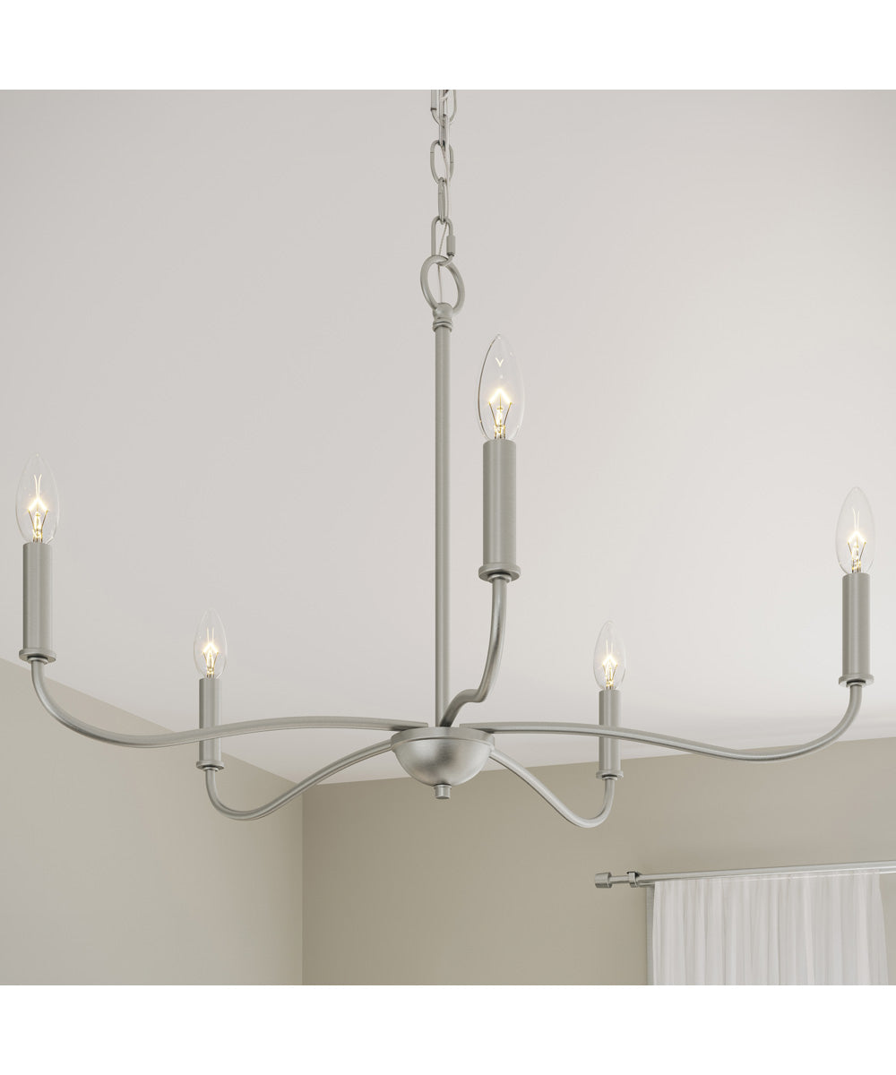 Ilia 5-Light Chandelier Brushed Nickel