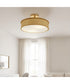 Mara 3-light Semi Flush Mount Gold Leaf