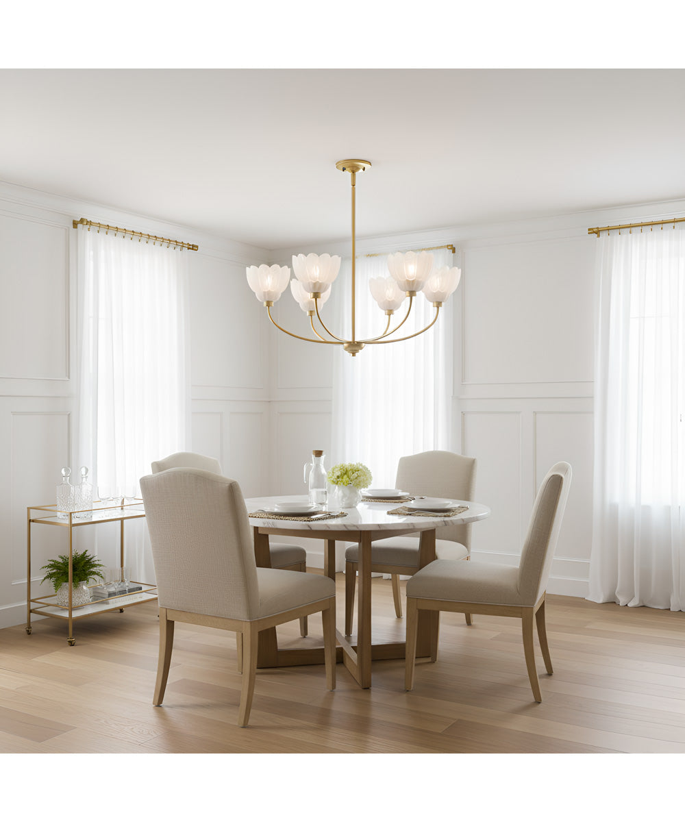 Whitecap 5-light Chandelier Brushed Gold