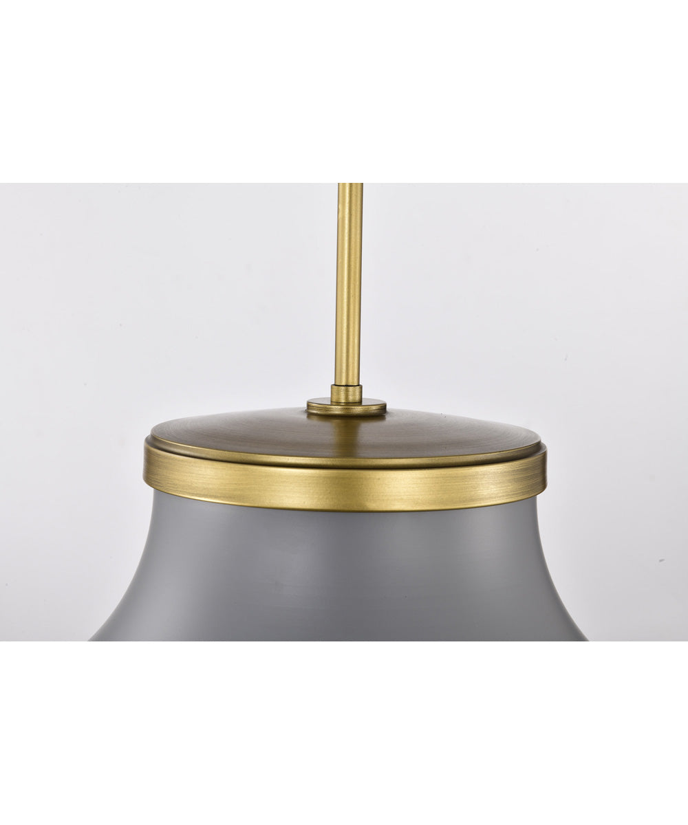 Lafayette 3-Light Pendant Matte Gray