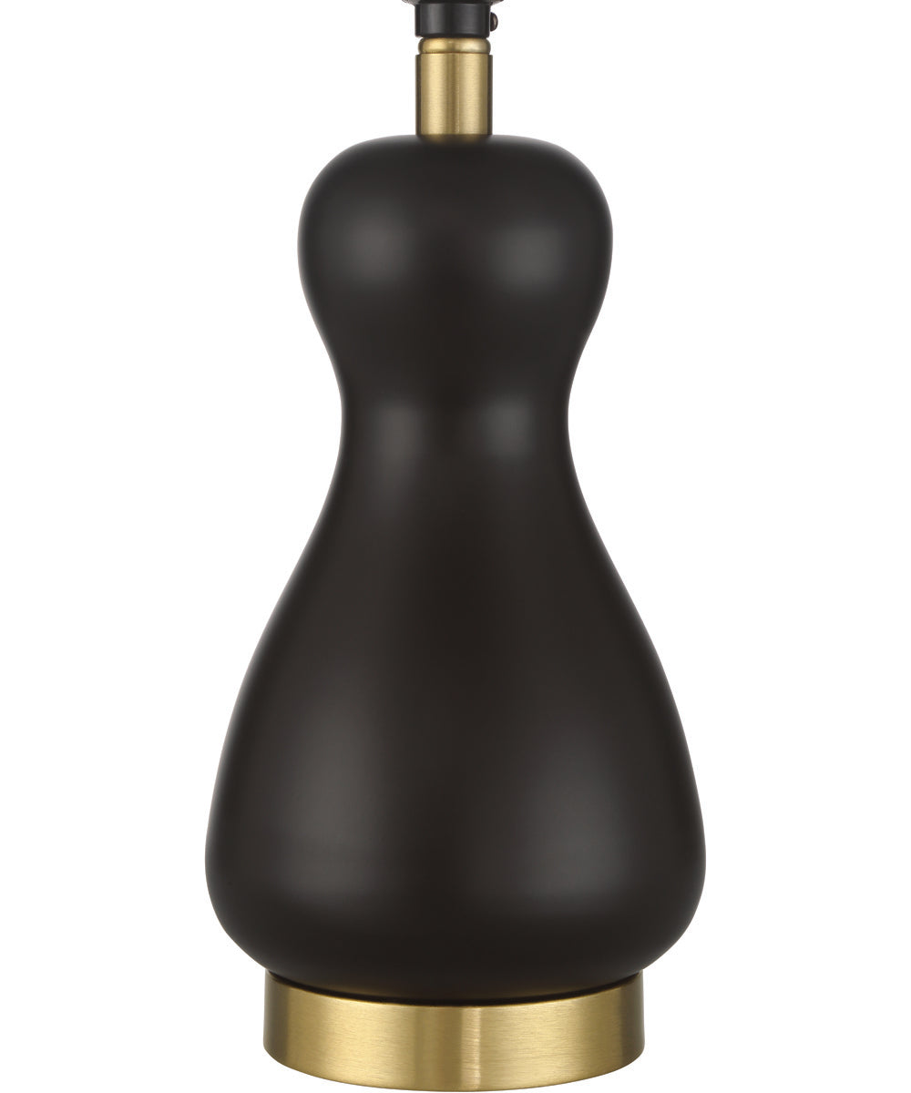 Gloria  1-Light Lighting Flat Black/Satin Brass