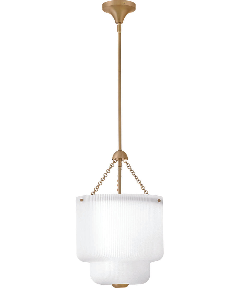 Adella 4-Light Medium Pendant in Lacquered Brass