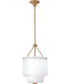 Adella 4-Light Medium Pendant in Lacquered Brass