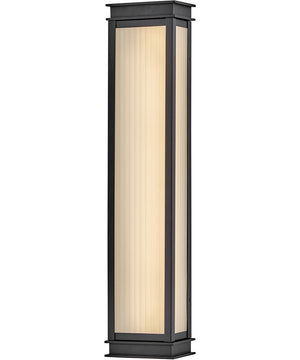 Rockwell LED-Light Large Wall Mount Lantern in Textured Black