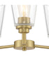 Westin 3 Light Chandelier Brushed Gold