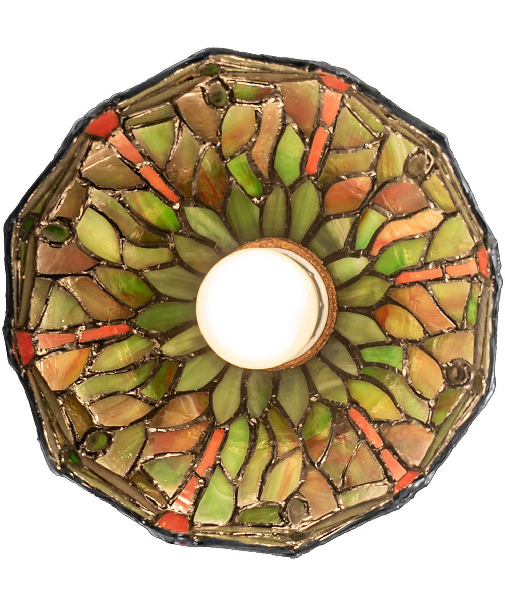 7" Wide Tiffany Hanginghead Dragonfly Flushmount