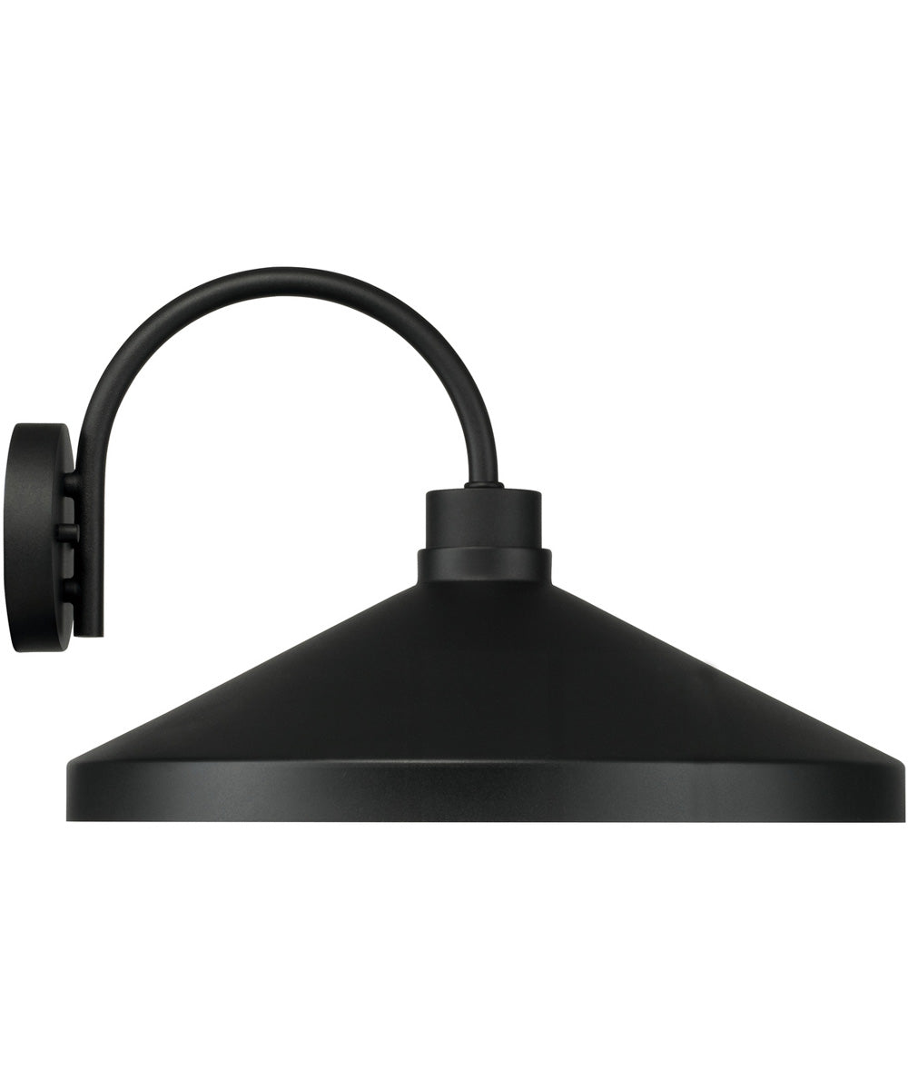 Lofton 1-Light Outdoor Wall-Lantern Black