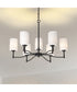 Liam 9-Light Chandelier Matte Black