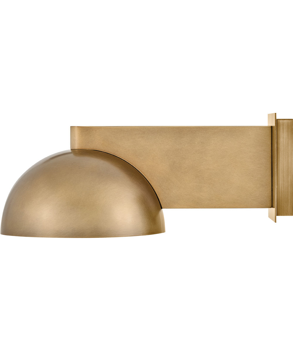 Vargas 1-Light Small Task Light Sconce in Heritage Brass