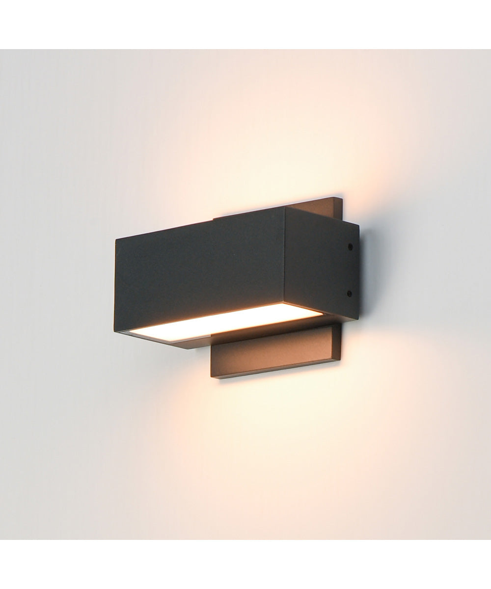 Blok 6.75 inch LED Outdoor Wall Sconce Black