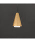 Rizzo Single Pendant Black / Antique Brass