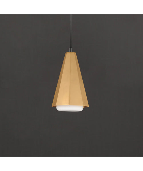 Maxim Rizzo Single Pendant Black / Antique Brass 10811SWBKAB