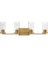 Livingston 4-Light Bath Vanity Natural Aged Brass