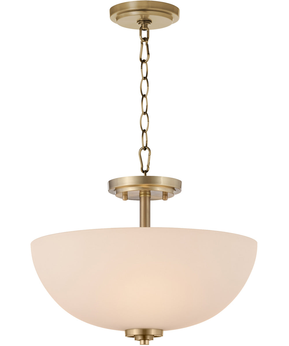 Adams 3-light Dual Mount Light Fixture Aged Brass