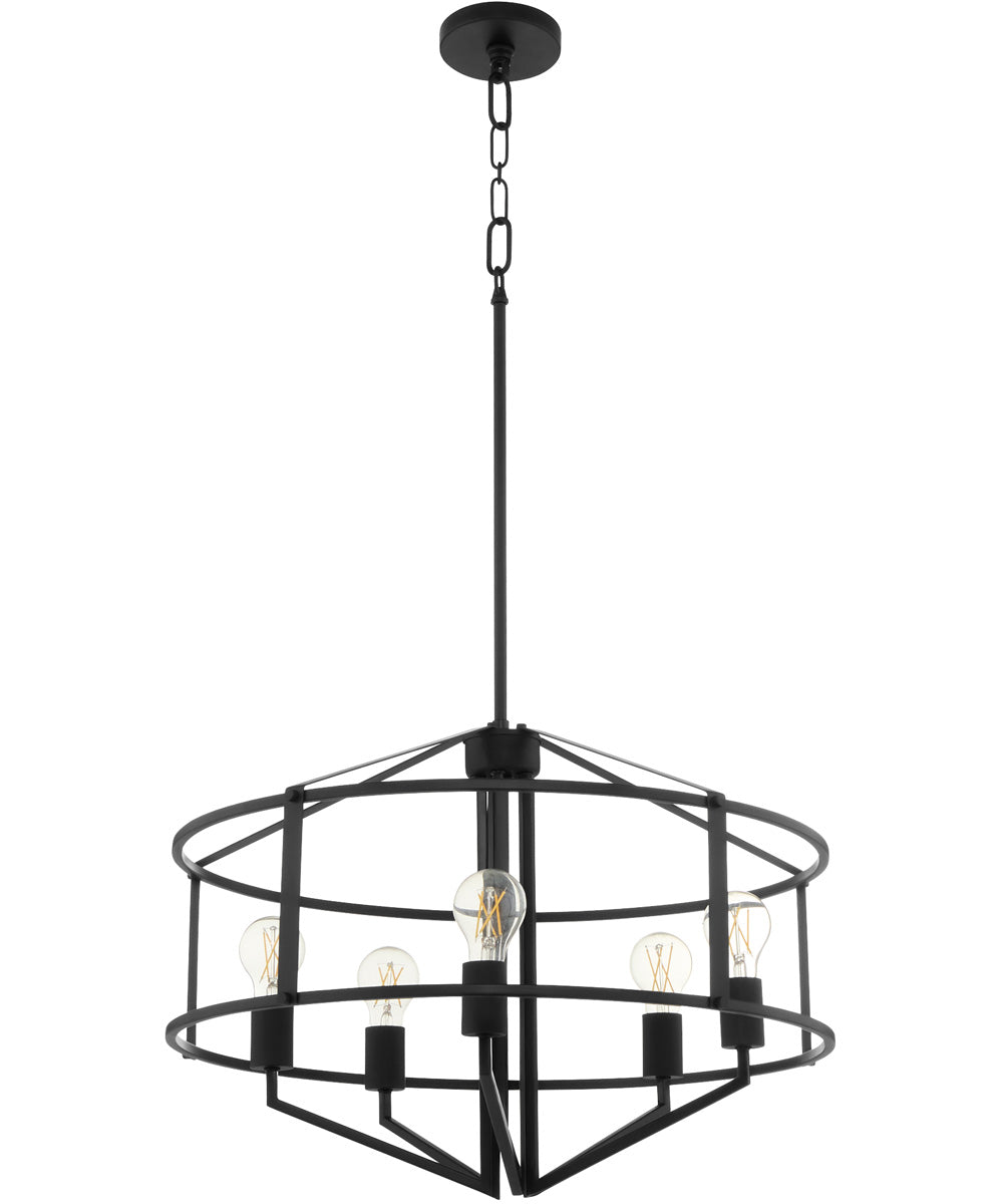 Tobin 5-light Pendant Matte Black