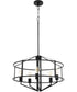 Tobin 5-light Pendant Matte Black