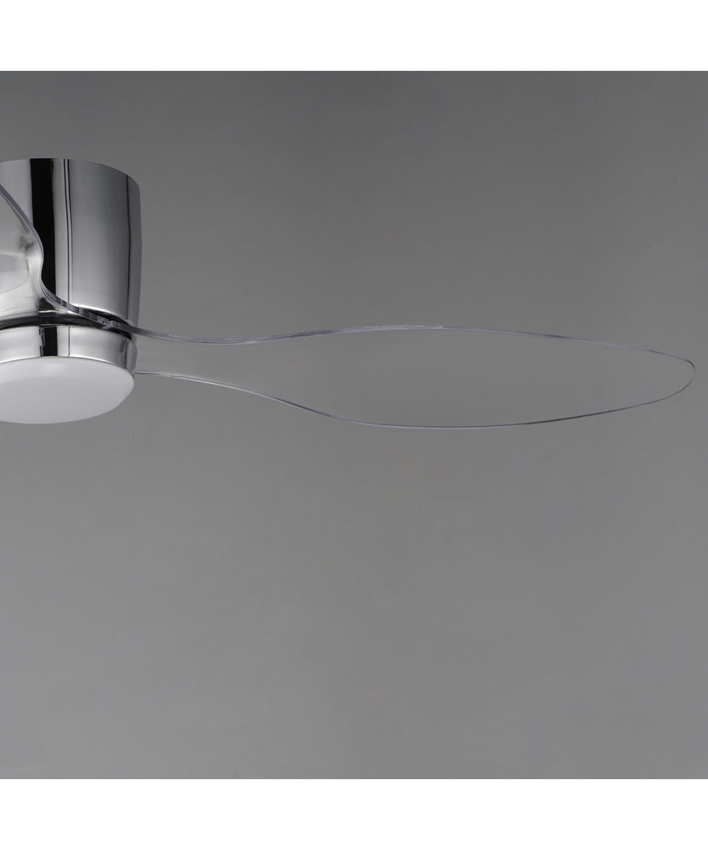Aeris 52 inch 3-Blade Hugger Fan w LED Polished Chrome