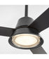 58" Esquire Patio Ceiling Fan Matte Black