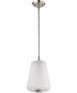 Lune 1-Light Pendant Brushed Nickel