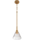 Pleated 1-Light Lighting Premium Bronze