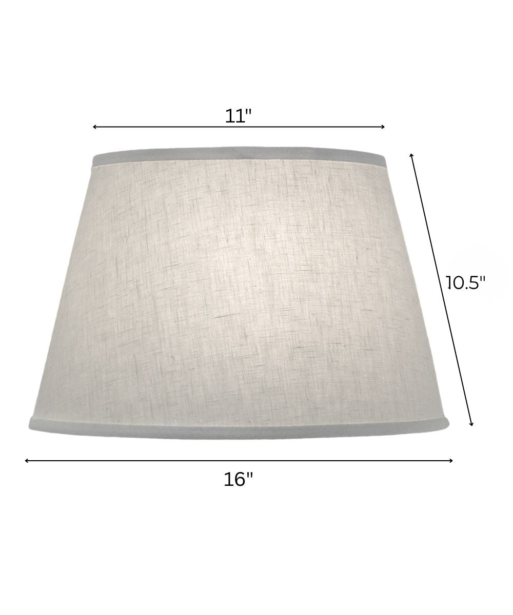 11x16x10.5 Cream Aberdeen Bouillotte Hardback Lampshade