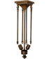 17" Square Pinecone Ridge Semi-Flush Mount