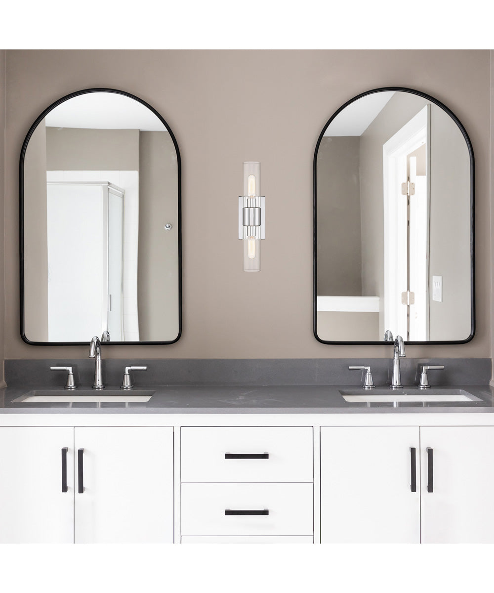 Anton 2 Light Wall Sconce  Chrome