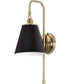 Dover 1-Light Vanity & Wall Black / Vintage Brass