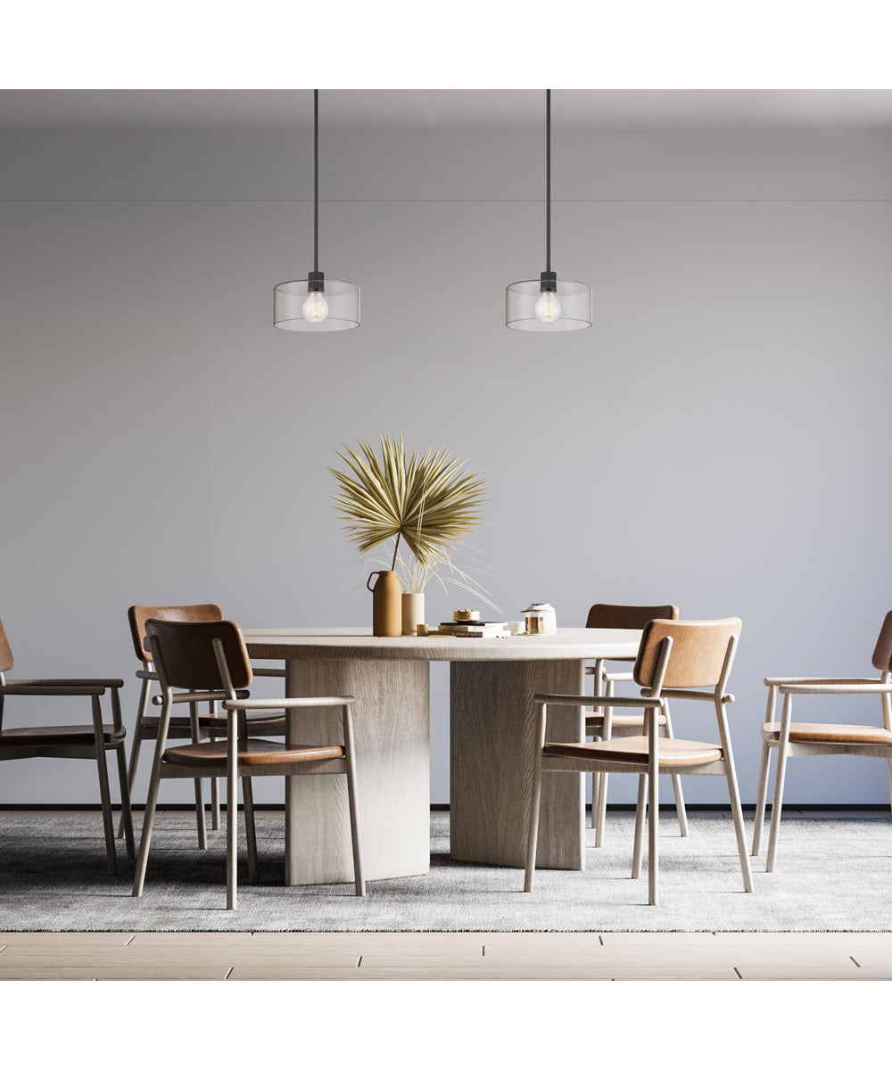 Vibrato 1 Light Pendant Matte Black