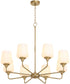 Raymond Chandelier Aged Brass