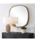 34x34" Wall Mirror in Natural Rattan