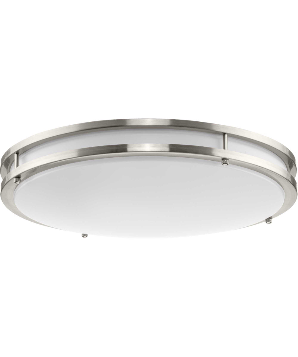 Abide 5-CCT Integrated LED Contemporary 17.7" Large Flush Mount Light Brushed Nickel