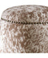 Gumdrop Cow Hide Ottoman