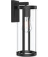 Kagen Large Outdoor Wall Light with Clear Glass Panels Matte Black