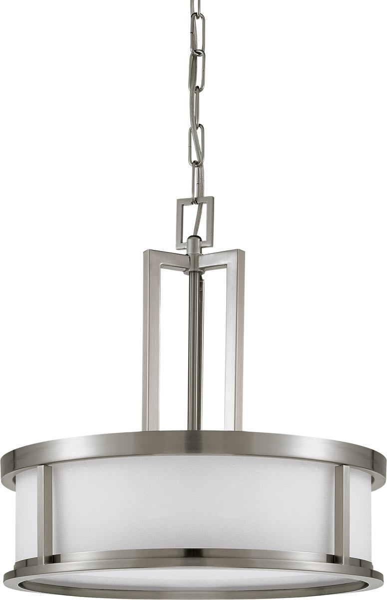17"W Odeon 4-Light Pendant Brushed Nickel
