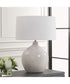 Dribble White Glaze Table Lamp