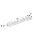 49"w Prismatic Wraparound 1-Light Integrated LED Lightstrip [2 PACK] Ceiling Lights by RP Lighting