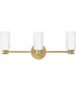 Naomi 3-Light Medium Three Light Vanity in Lacquered Brass