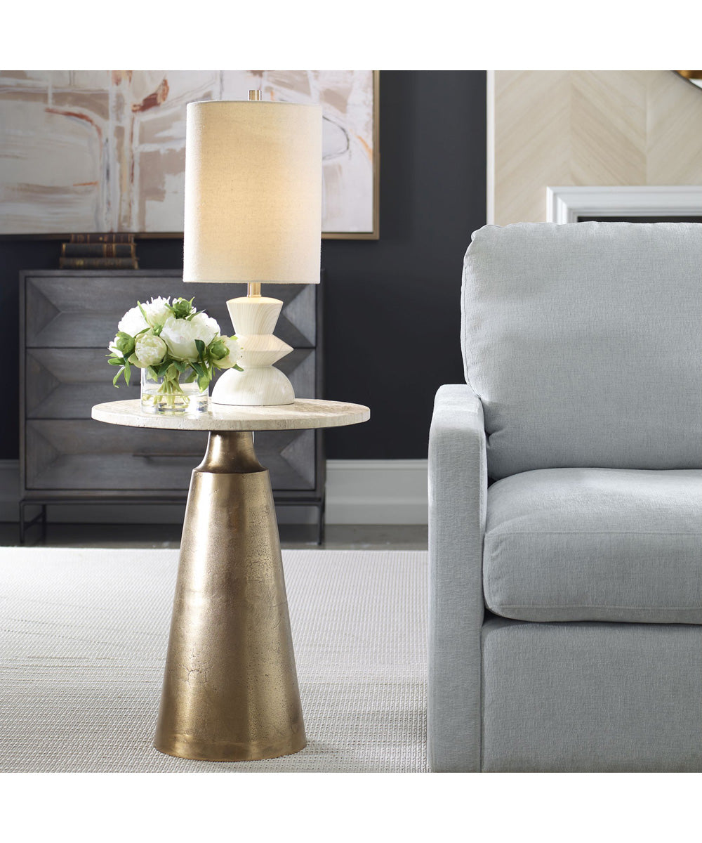 Midsummer Antique Brass Accent Table