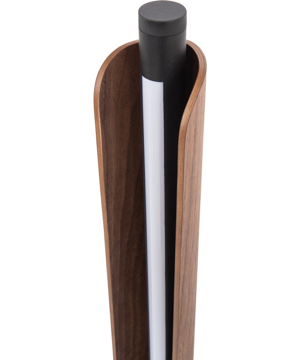 Cameron 1-Light Lighting Flat Black/Walnut