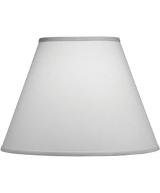 8x16x12 White Butcher Linen Empire Hardback Lampshade