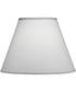 8x16x12 White Butcher Linen Empire Hardback Lampshade