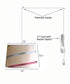 2 Light Swag Plug-In Pendant 14"w Juliette Striped Raw Silk Drum Shade with Diffuser, White Cord