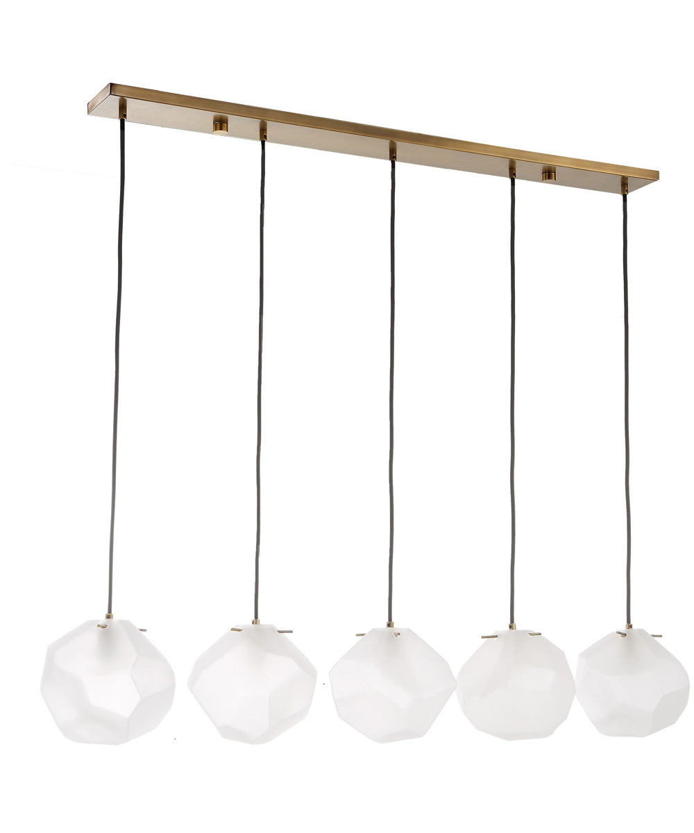 Geodesic 5 Light Linear Pendant
